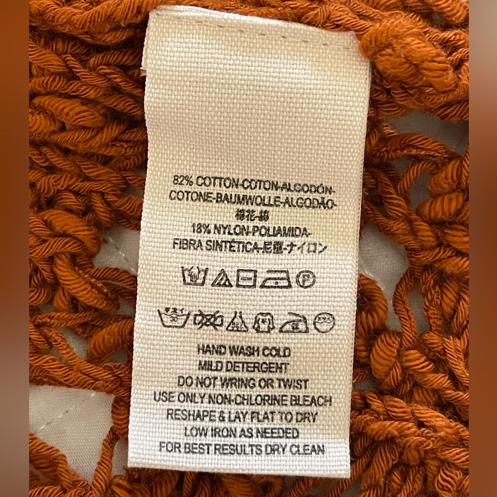 Free People Crotchet Top color Rust in size Small - Picture 9 of 11